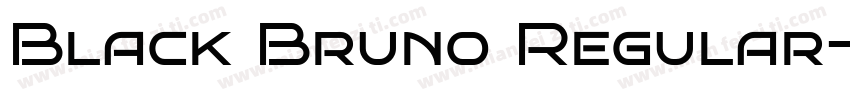 Black Bruno Regular字体转换